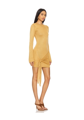 Flook The Label Soraya Dress in Lemon. Size L. Also in M, S, XL.