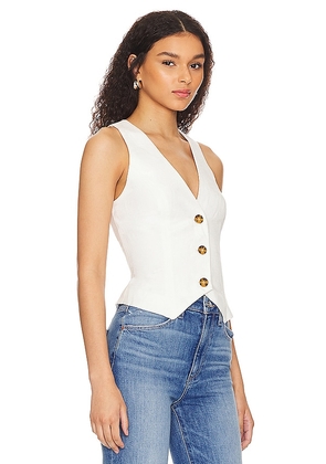 Lovers and Friends Asa Vest in Ivory. Size M. Also in S, XL, XS, XXS.