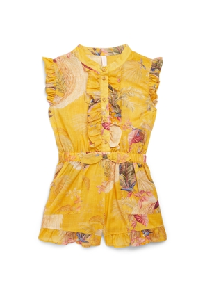 Zimmermann Kids Cotton Rhiannon Frill Playsuit