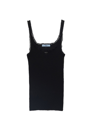 Prada Cotton Ribbed Tank Top