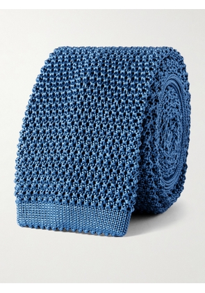 Sid Mashburn - 6cm Knitted Silk Tie - Men - Blue
