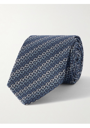 Gucci - 7cm Silk-Jacquard Tie - Men - Blue