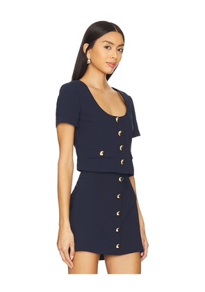 Amanda Uprichard Benton Top in Navy. Size M. Also in L, S, XS.