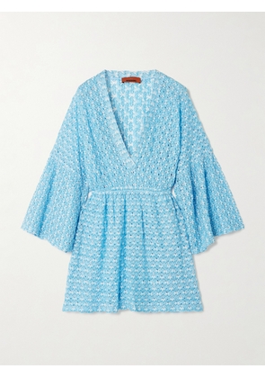 Missoni - Mare Metallic Crochet-knit Kaftan - Blue - IT36,IT38,IT40,IT42,IT44,IT46,IT48