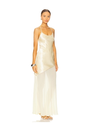 Runaway The Label Samani Maxi Dress in Lemon. Size L. Also in M, S, XL, XS.