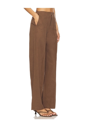 SNDYS Emilie Pants in Brown. Size S. Also in XS, XXL, XXS.