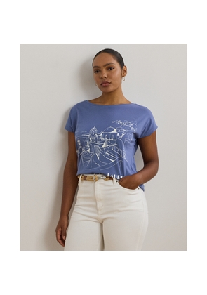 Curve - Cotton-Blend Jersey Graphic T-Shirt