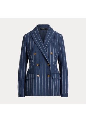 Striped Double-Breasted Blazer