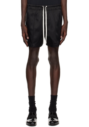 TOM FORD Black Shiny Satin Shorts