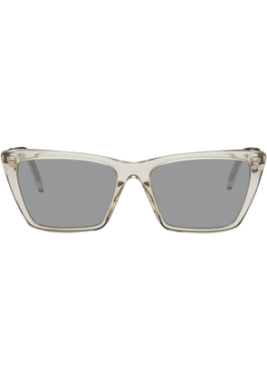 Saint Laurent Beige SL 737 Mica Thin Sunglasses