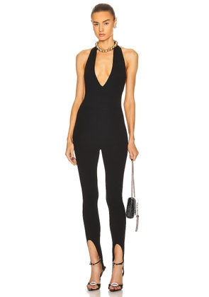 Saint Laurent Sleeveless Jumpsuit in Noir - Black. Size L (also in ).