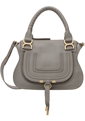 Chloé Taupe Small Marcie Double Carry Bag