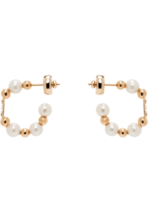 Givenchy Rose Gold & White 4G Earrings