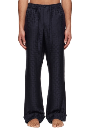 Givenchy Navy Monogram 72 Jacquard Pyjama Pants