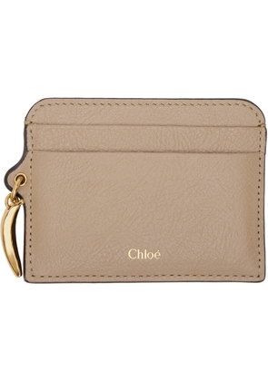 Chloé Taupe Banana Card Holder