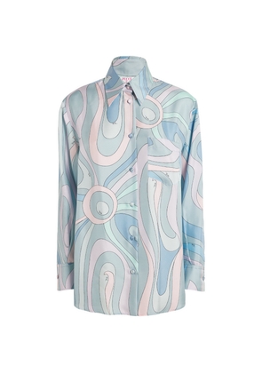 Pucci Silk Marmo Print Shirt