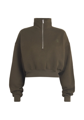 Éterne Cropped Half-Zip Sweatshirt