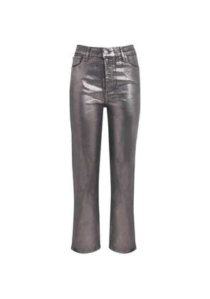 Frame Coated Le Sleek Straight Jeans