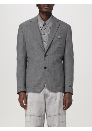 Blazer VERSACE Men color Charcoal