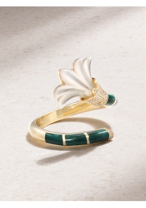 L’Atelier Nawbar - The Flower 18-karat Gold Multi-stone Ring - 4,5,6,7