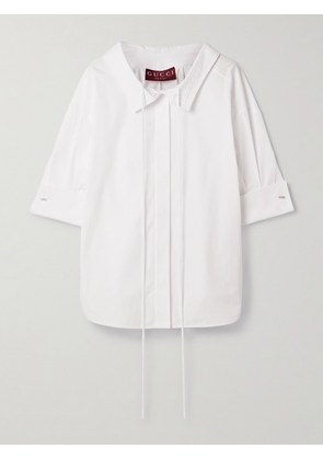 Gucci - Oversized Cotton-poplin Shirt - White - IT36,IT38,IT40,IT42,IT44