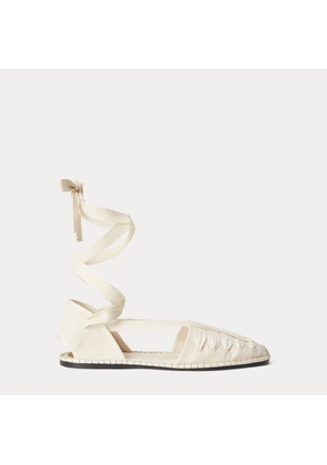 Canvas Lace-Up Espadrille
