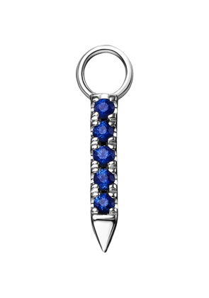 Maria Tash Diamond and Sapphire Eternity Bar Earring Charm