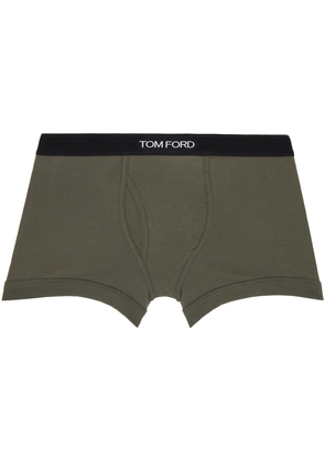 TOM FORD Khaki Cotton Boxer Briefs