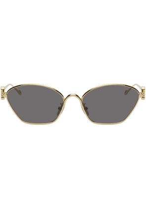 LOEWE Gold Anagram Hexagonal Sunglasses