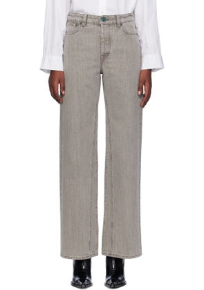 OUR LEGACY Gray Treble Cut Jeans