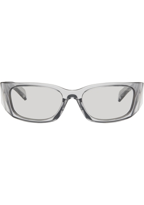Prada Eyewear Gray 'Prada Symbole' Sunglasses