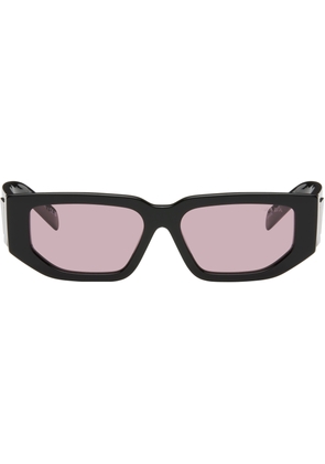 Prada Eyewear Black Triangle Logo Sunglasses