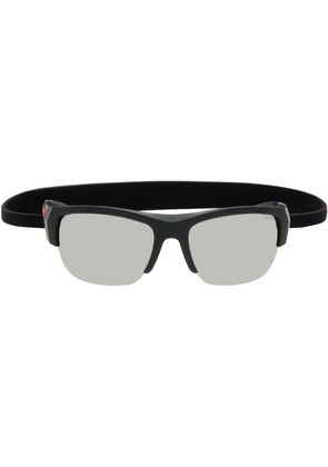 Prada Eyewear Black Linea Rossa Sunglasses