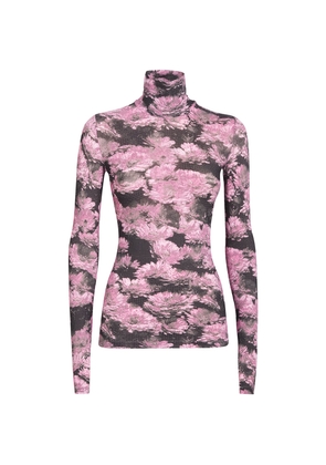 Tory Burch Printed Rollneck Top