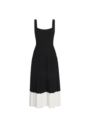 Staud Two-Tone Ellison Midi Dress