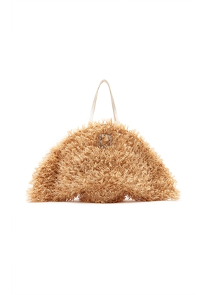 Roger Vivier Tres Vivier Panier-Raffia Tote Bag - Moda Operandi