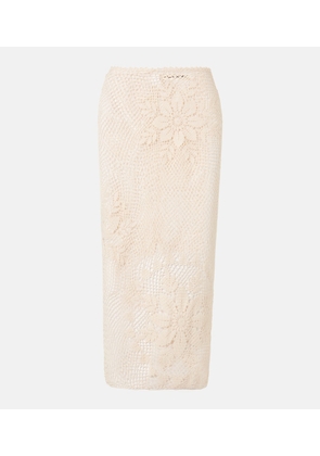 Magda Butrym Crochet midi skirt