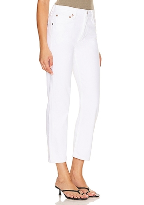AGOLDE Parker Low Slung Vintage Straight Jeans in White. Size 31. Also in 33, 34.