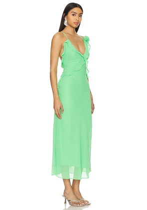 Bardot x REVOLVE Olea Maxi Dress in Green. Size 2. Also in 4.
