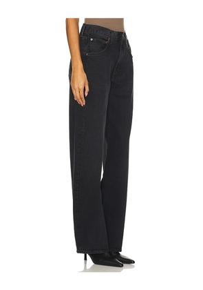 AGOLDE Low Curve Wide Leg Jeans in Black. Size 24. Also in 25, 28.
