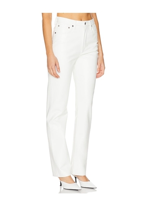 AGOLDE 90's Pinch Waist Long Jeans in White. Size 25. Also in 27, 28, 29, 34.