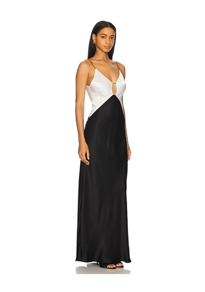 Anna October Terrin Maxi Dress in Black,Ivory. Size S. Also in XS.