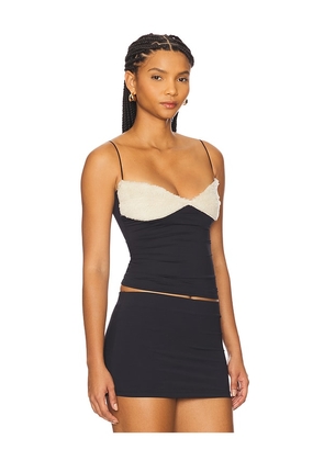 BUCI Hemlock Fur Tank in Black. Size M. Also in S.