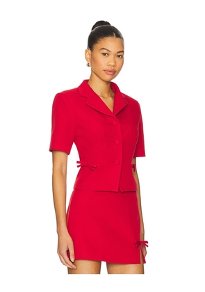 ASTR the Label Sophie Blazer in Red. Size S. Also in L, M, XS.