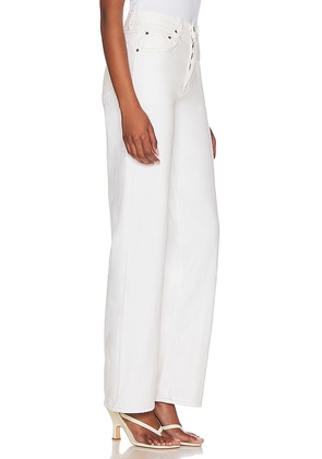 GRLFRND Brooklyn High Rise Straight Jeans in White. Size 30. Also in 26, 29, 31, 32.