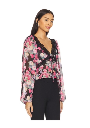 For Love & Lemons Clarisse Top in Black. Size M. Also in S, XS.