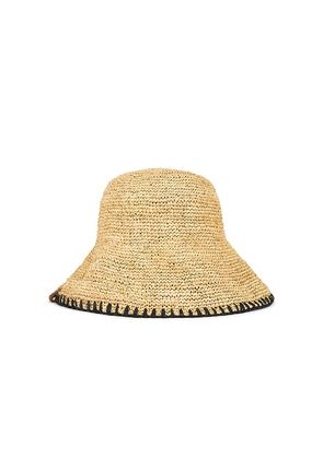 Rag & Bone Jade Whipstitch Rollable Hat in Neutral. Size M/L. Also in S/M.