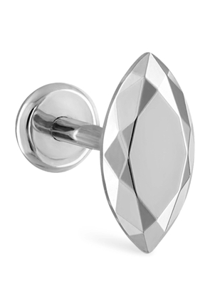 Maria Tash Faceted Marquise Threaded Stud Single Earring