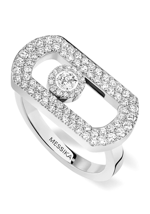 Messika White Gold and Diamond So Move Ring