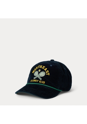 Embroidered Corduroy Cap